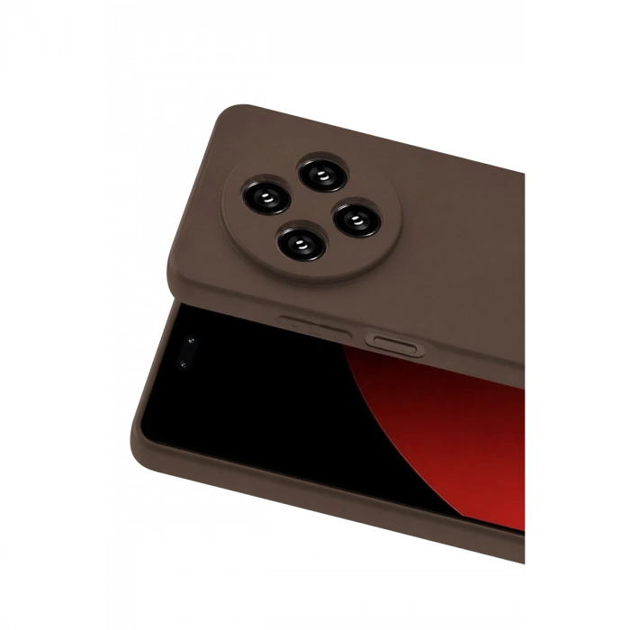 Xiaomi Redmi 14c Kılıf First Silikon - Kahverengi