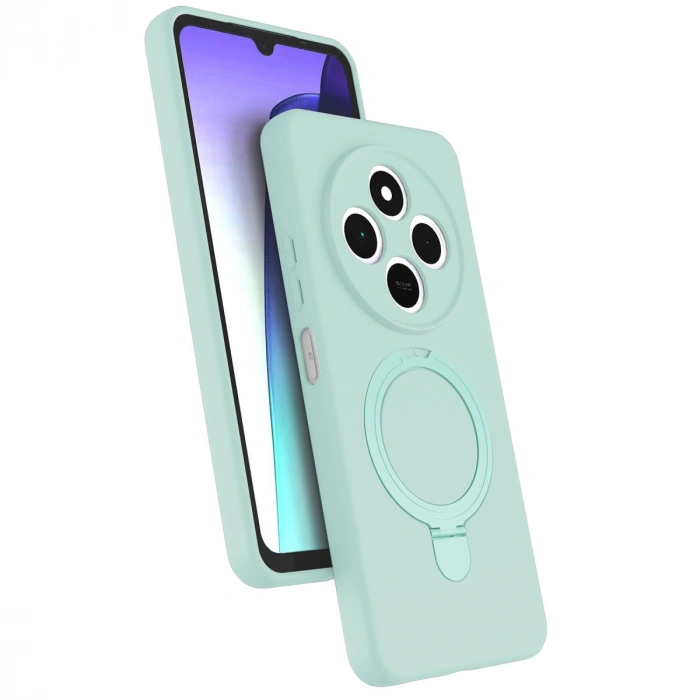 Xiaomi Redmi 14c Regal Magsafe Standlı Kapak - Su Yeşili