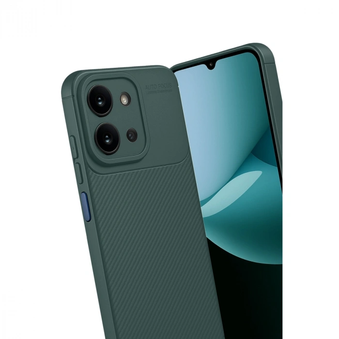 Xiaomi Redmi 15c 4g Auto Focus Karbon Kapak - Koyu Yeşil