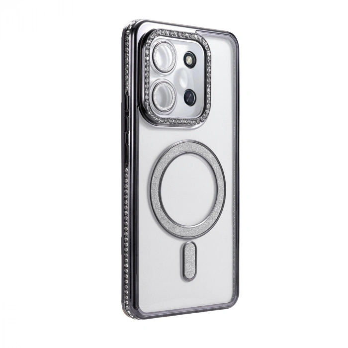 Xiaomi Redmi 15c 4g Joke Simli Magneticsafe Kılıf - Siyah