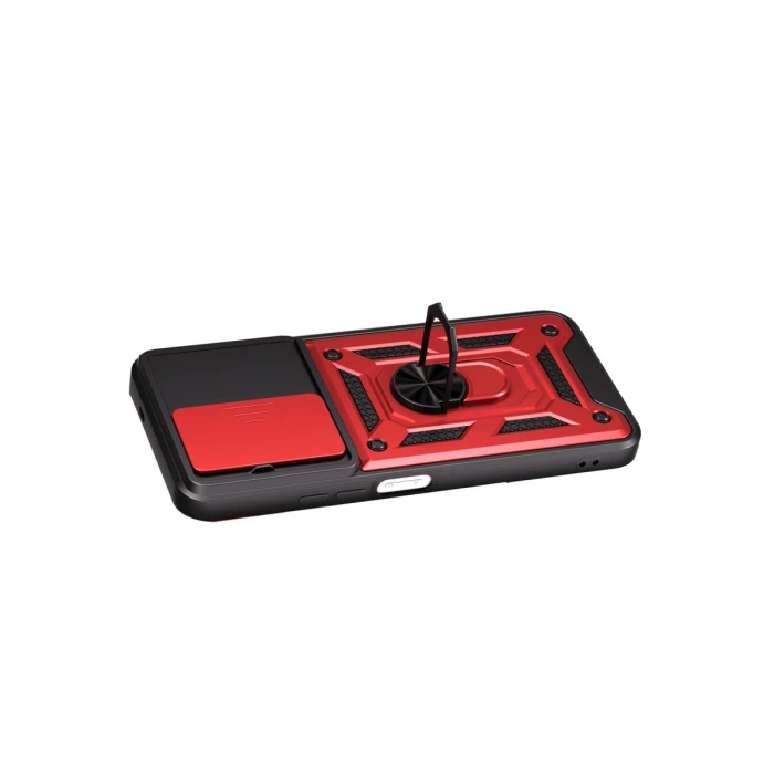 Xiaomi Redmi 15c 4g Pars Lens Yüzüklü Silikon - Kırmızı
