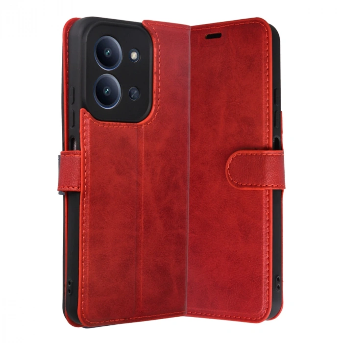 Xiaomi Redmi 15c 4g Trend S Plus Kapaklı Kılıf - Kırmızı