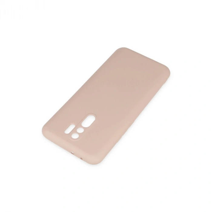 Xiaomi Redmi 9 Kılıf Nano İçi Kadife Silikon - Pudra