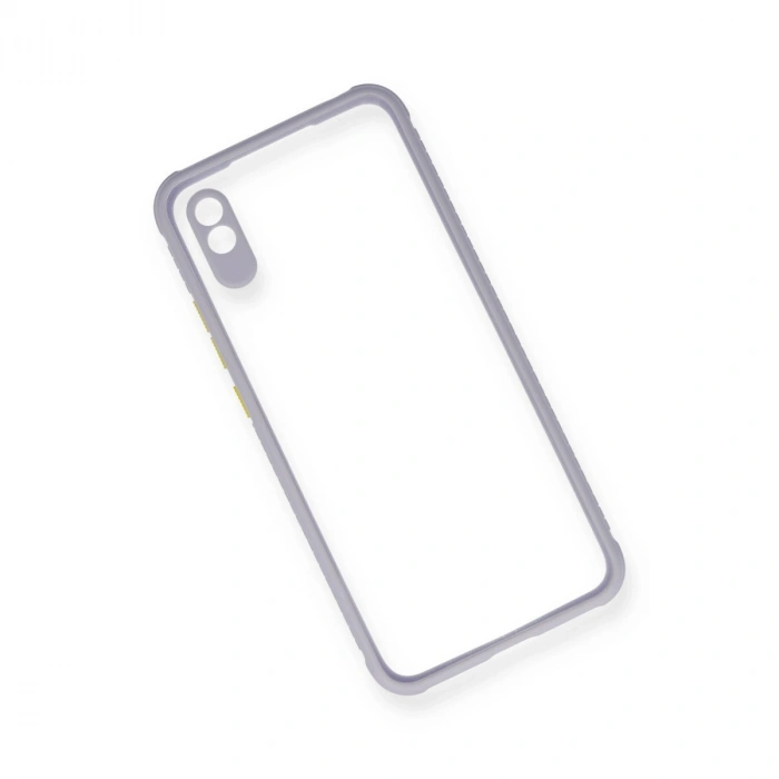 Xiaomi Redmi 9a Kılıf Miami Şeffaf Silikon - Lila