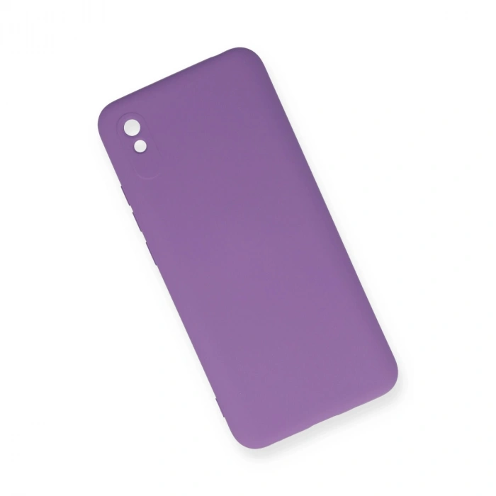 Xiaomi Redmi 9a Kılıf Nano İçi Kadife Silikon - Mor