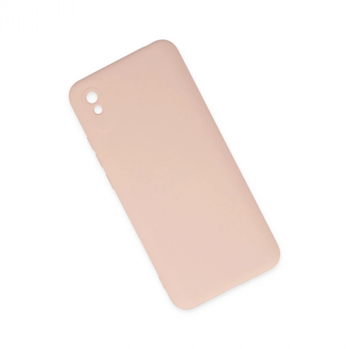 Xiaomi Redmi 9a Kılıf Nano İçi Kadife Silikon - Pudra