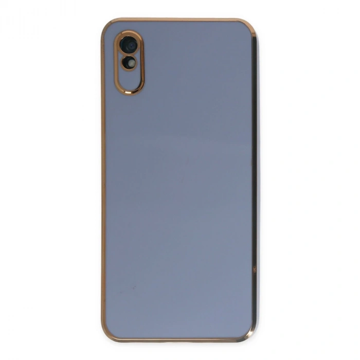 Xiaomi Redmi 9a Kılıf Volet Silikon - Mavi