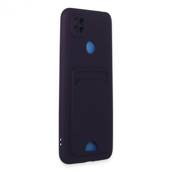 Xiaomi Redmi 9c Kılıf Kelvin Kartvizitli Silikon - Derin Mor