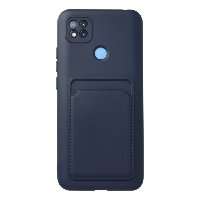 Xiaomi Redmi 9c Kılıf Kelvin Kartvizitli Silikon - Lacivert