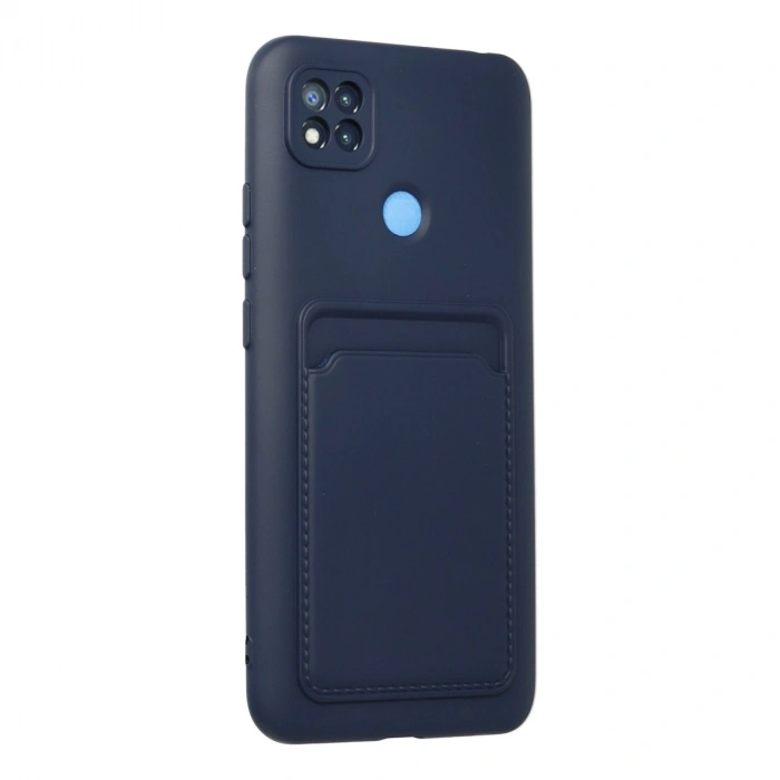 Xiaomi Redmi 9c Kılıf Kelvin Kartvizitli Silikon - Lacivert