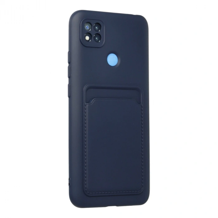 Xiaomi Redmi 9c Kılıf Kelvin Kartvizitli Silikon - Lacivert