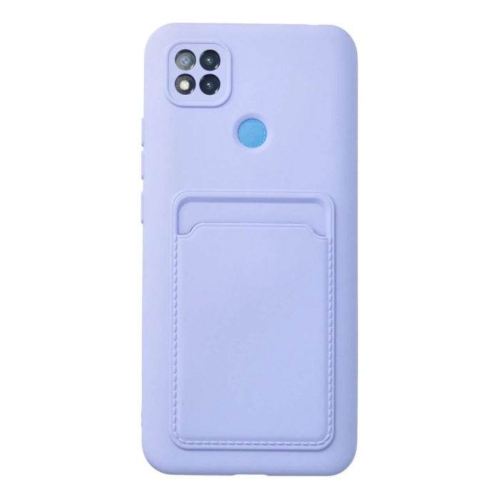 Xiaomi Redmi 9c Kılıf Kelvin Kartvizitli Silikon - Lila