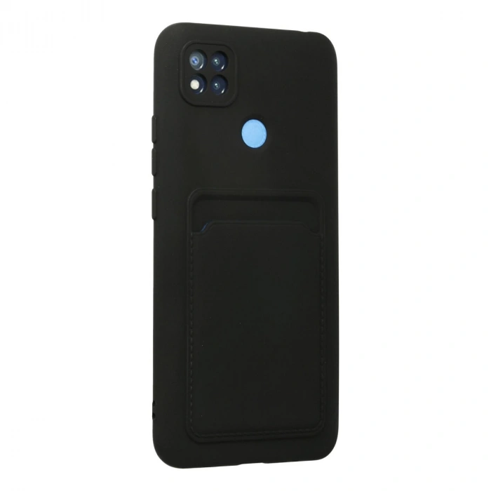 Xiaomi Redmi 9c Kılıf Kelvin Kartvizitli Silikon - Siyah