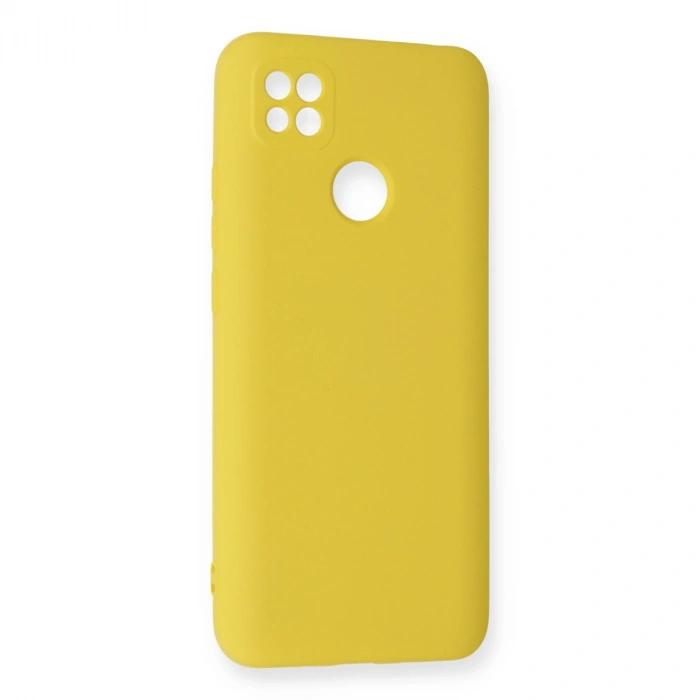 Xiaomi Redmi 9c Kılıf Nano İçi Kadife Silikon - Sarı