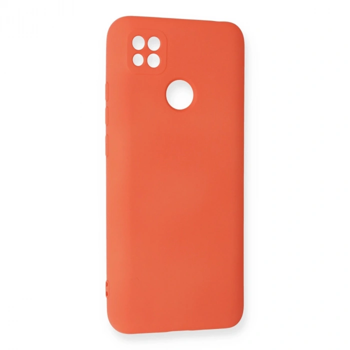 Xiaomi Redmi 9c Kılıf Nano İçi Kadife Silikon - Turuncu