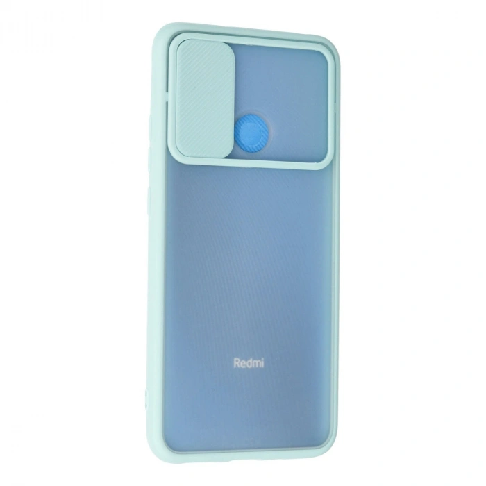 Xiaomi Redmi 9c Kılıf Palm Buzlu Kamera Sürgülü Silikon - Turkuaz