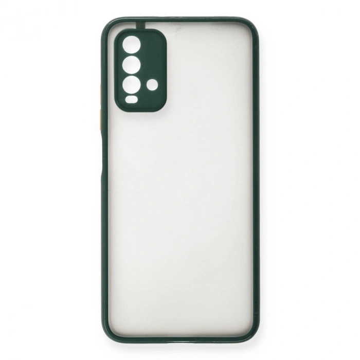 Xiaomi Redmi 9t Kılıf Montreal Silikon Kapak - Yeşil