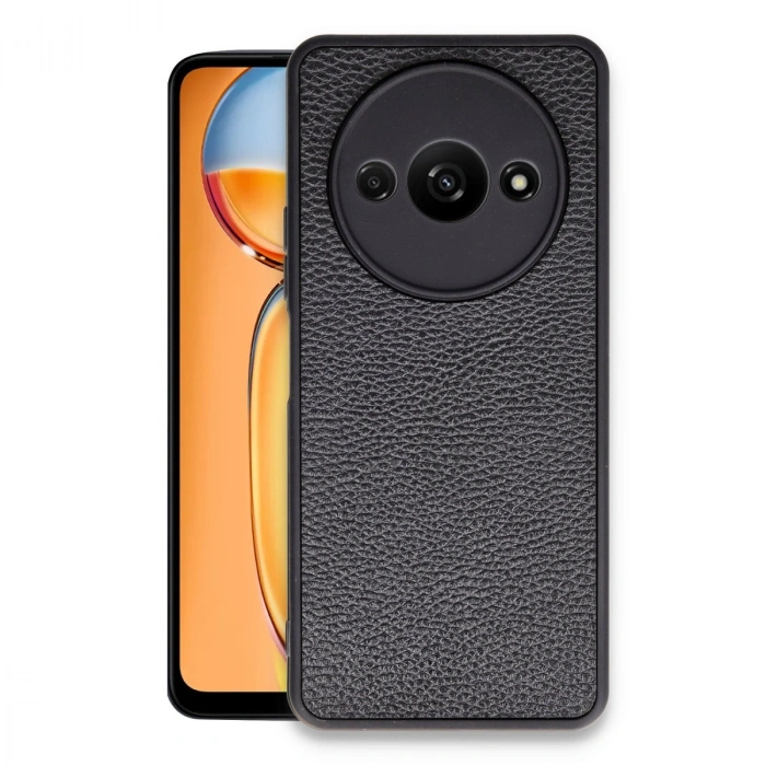 Xiaomi Redmi A3 4g Kılıf Aras Deri Kapak - Siyah