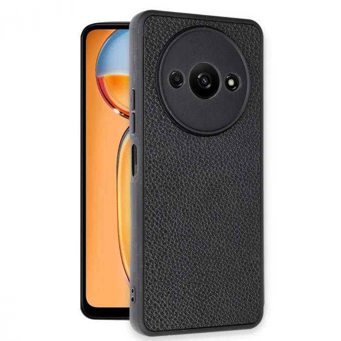 Xiaomi Redmi A3 4g Kılıf Aras Deri Kapak - Siyah
