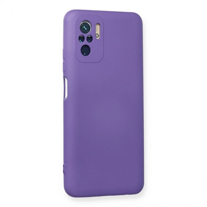 Xiaomi Redmi Note 10 Kılıf Nano İçi Kadife Silikon - Mor