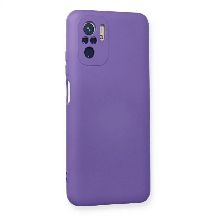 Xiaomi Redmi Note 10 Kılıf Nano İçi Kadife Silikon - Mor