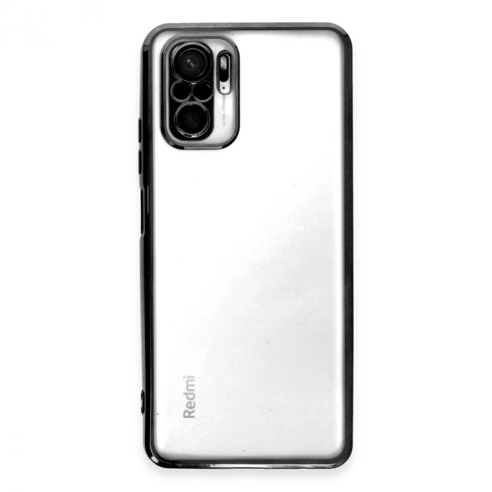 Xiaomi Redmi Note 10 Kılıf Razer Lensli Silikon - Siyah