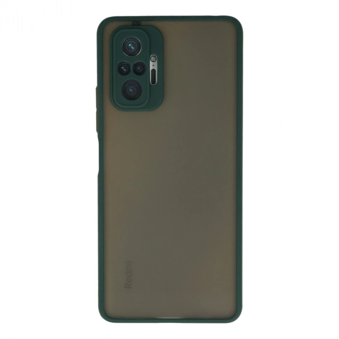 Xiaomi Redmi Note 10 Pro Kılıf Montreal Silikon Kapak - Yeşil