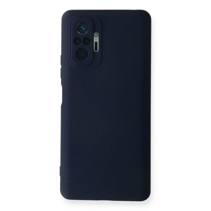 Xiaomi Redmi Note 10 Pro Kılıf Nano İçi Kadife Silikon - Lacivert