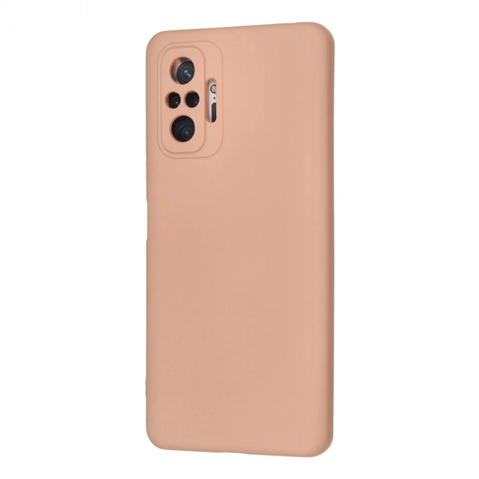 Xiaomi Redmi Note 10 Pro Kılıf Nano İçi Kadife Silikon - Pudra