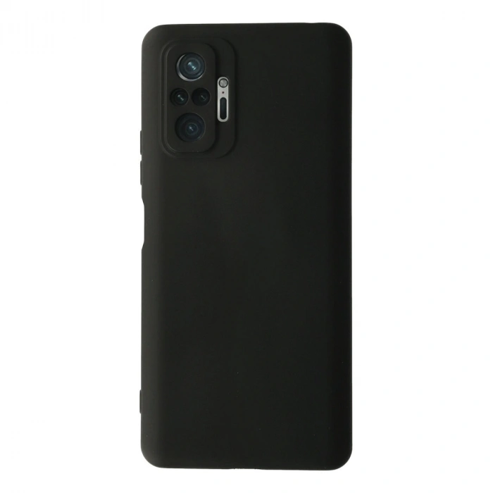 Xiaomi Redmi Note 10 Pro Kılıf Nano İçi Kadife Silikon - Siyah