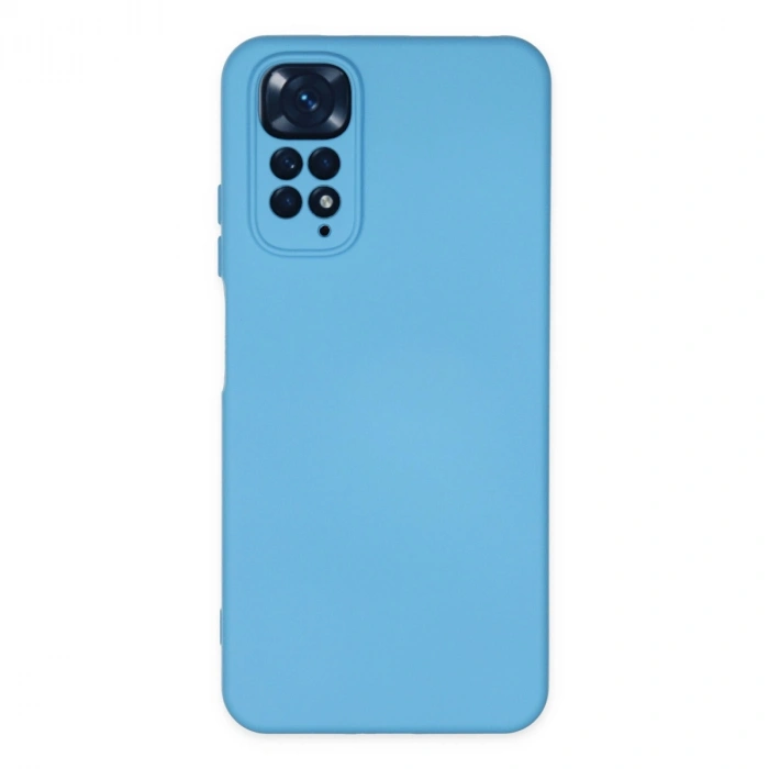 Xiaomi Redmi Note 11 Kılıf Nano İçi Kadife Silikon - Mavi