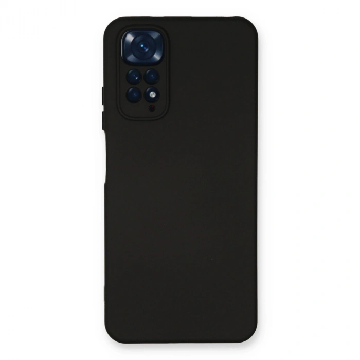 Xiaomi Redmi Note 11 Kılıf Nano İçi Kadife Silikon - Siyah