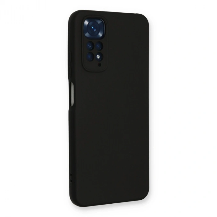 Xiaomi Redmi Note 11 Kılıf Nano İçi Kadife Silikon - Siyah