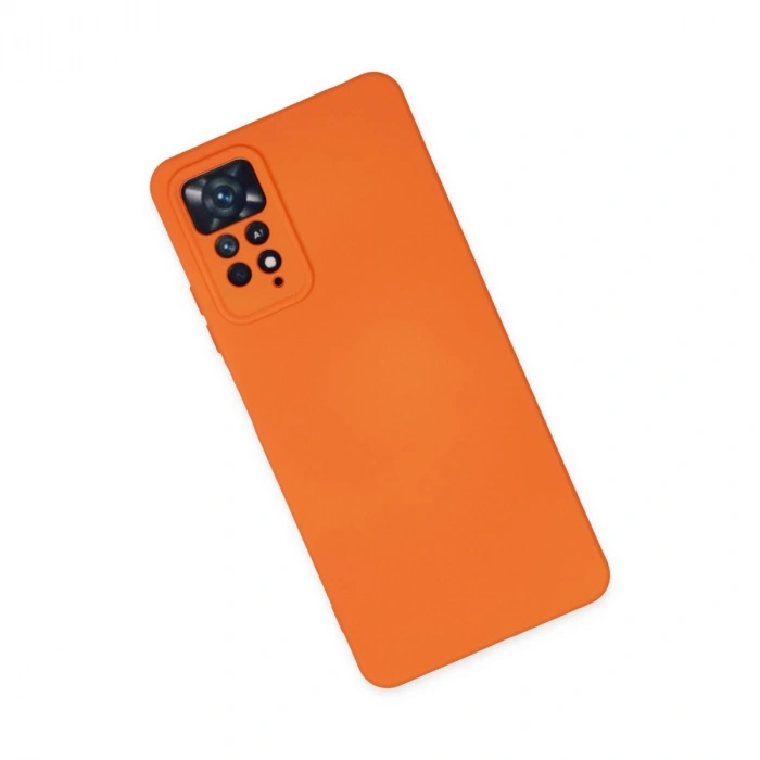 Xiaomi Redmi Note 11 Pro Kılıf Nano İçi Kadife Silikon - Turuncu