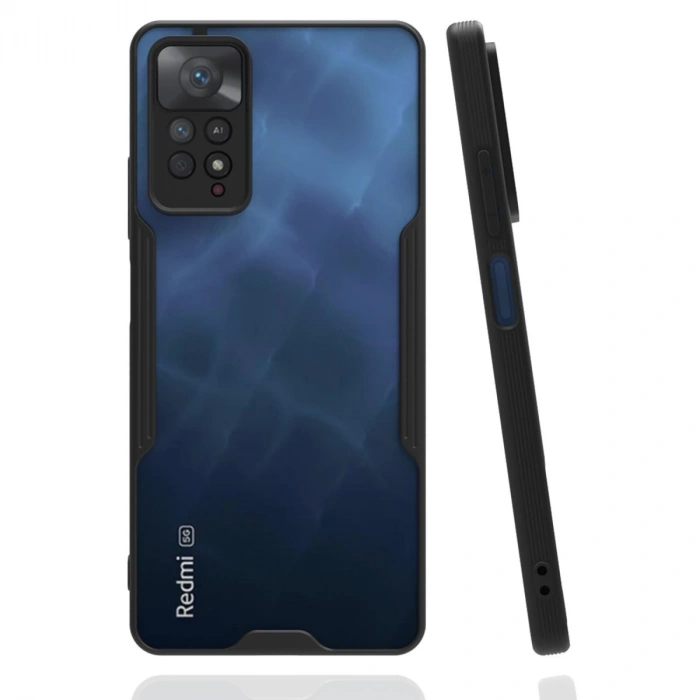 Xiaomi Redmi Note 11 Pro Kılıf Platin Silikon - Siyah