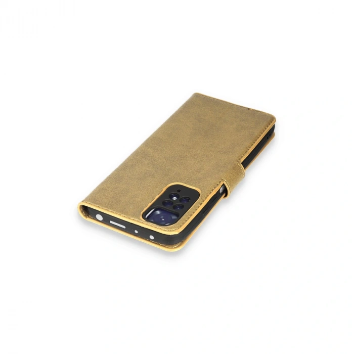 Xiaomi Redmi Note 11 Pro Kılıf Trend S Plus Kapaklı Kılıf - Gold