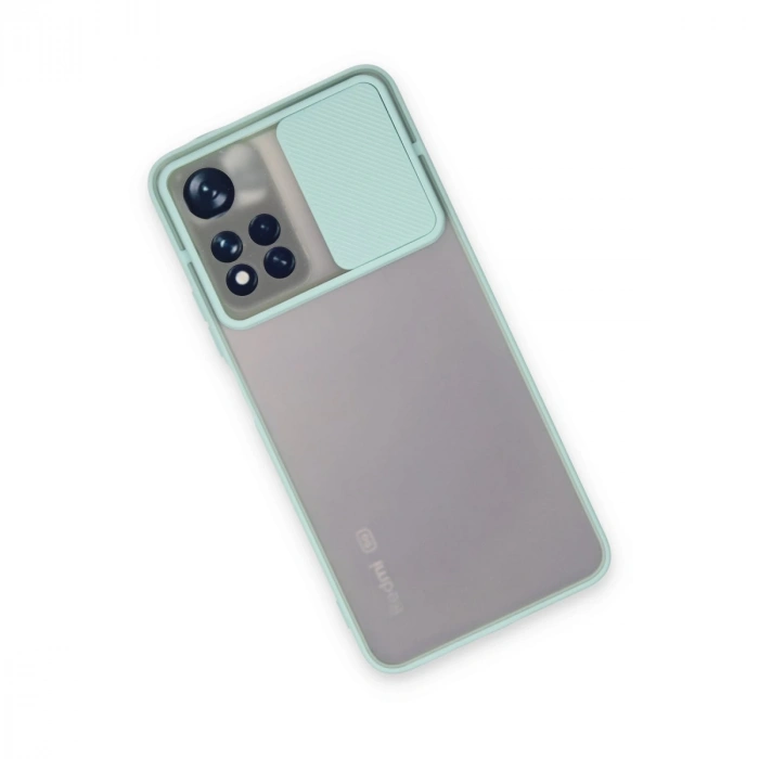 Xiaomi Redmi Note 11 Pro Plus 5g Kılıf Palm Buzlu Kamera Sürgülü Silikon - Turkuaz