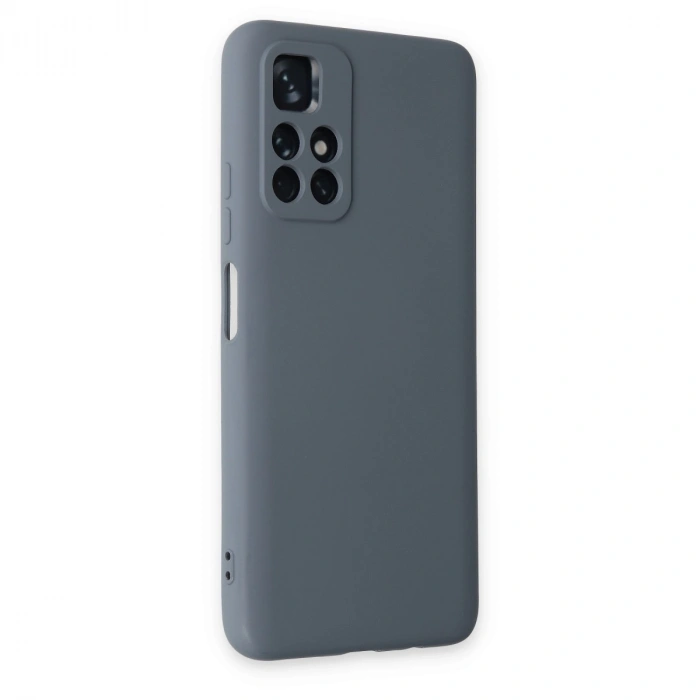 Xiaomi Redmi Note 11t Kılıf Nano İçi Kadife Silikon - Gri