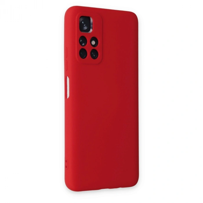 Xiaomi Redmi Note 11t Kılıf Nano İçi Kadife Silikon - Kırmızı