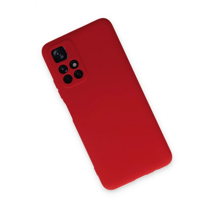 Xiaomi Redmi Note 11t Kılıf Nano İçi Kadife Silikon - Kırmızı