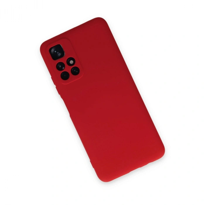 Xiaomi Redmi Note 11t Kılıf Nano İçi Kadife Silikon - Kırmızı