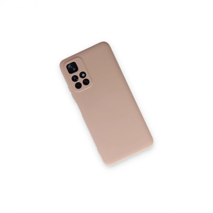 Xiaomi Redmi Note 11t Kılıf Nano İçi Kadife Silikon - Pudra