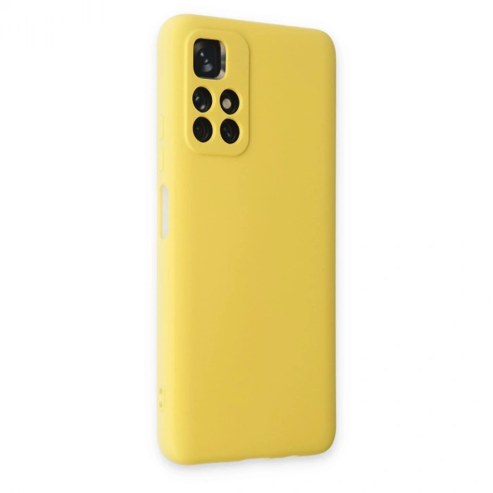 Xiaomi Redmi Note 11t Kılıf Nano İçi Kadife Silikon - Sarı