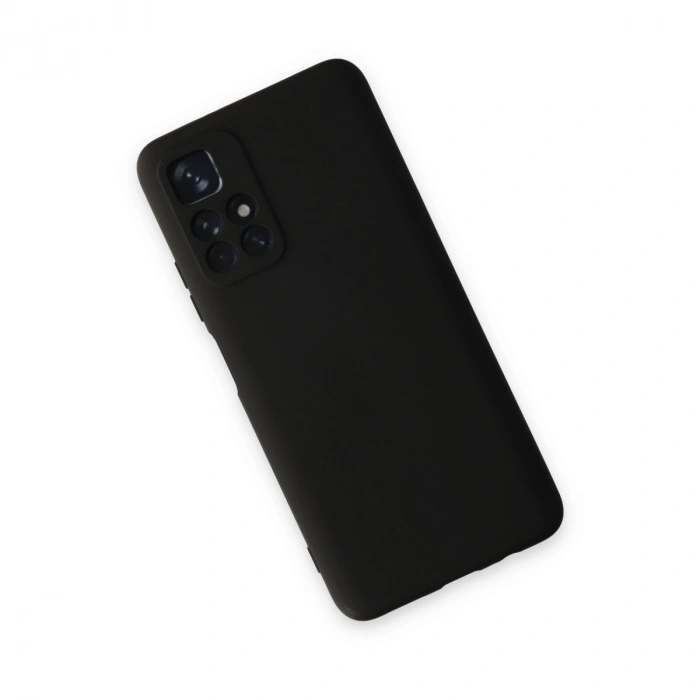 Xiaomi Redmi Note 11t Kılıf Nano İçi Kadife Silikon - Siyah