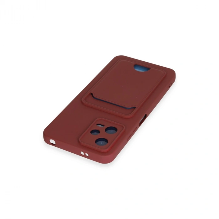Xiaomi Redmi Note 12 4g Kılıf Kelvin Kartvizitli Silikon - Bordo
