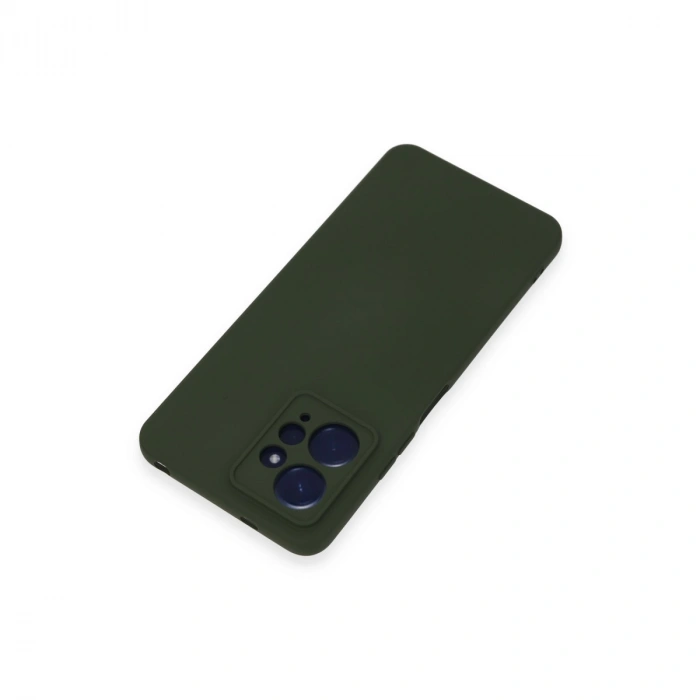 Xiaomi Redmi Note 12 4g Kılıf Nano İçi Kadife Silikon - Koyu Yeşil