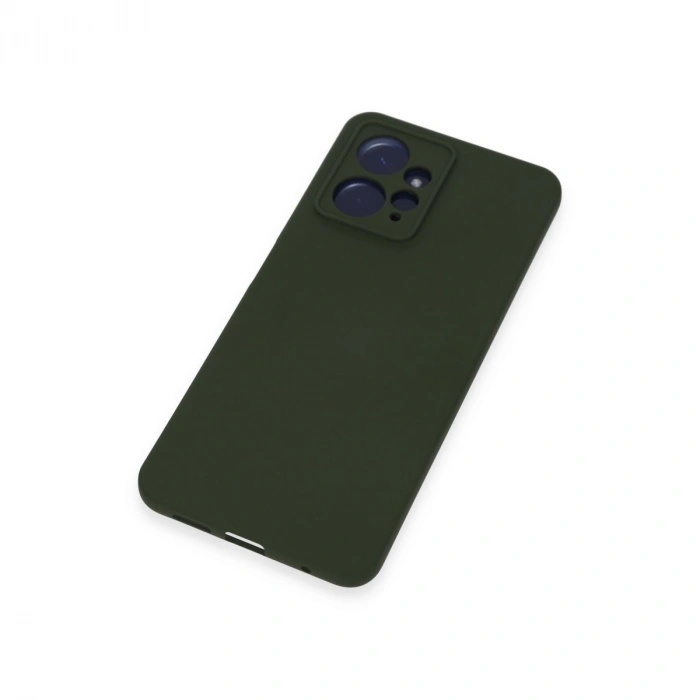 Xiaomi Redmi Note 12 4g Kılıf Nano İçi Kadife Silikon - Koyu Yeşil