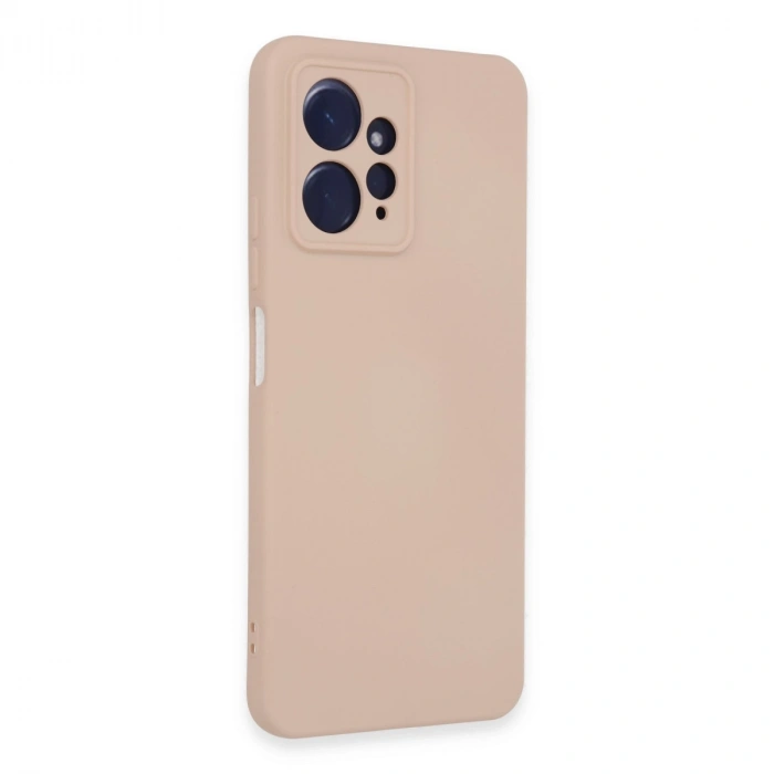Xiaomi Redmi Note 12 4g Kılıf Nano İçi Kadife Silikon - Pudra