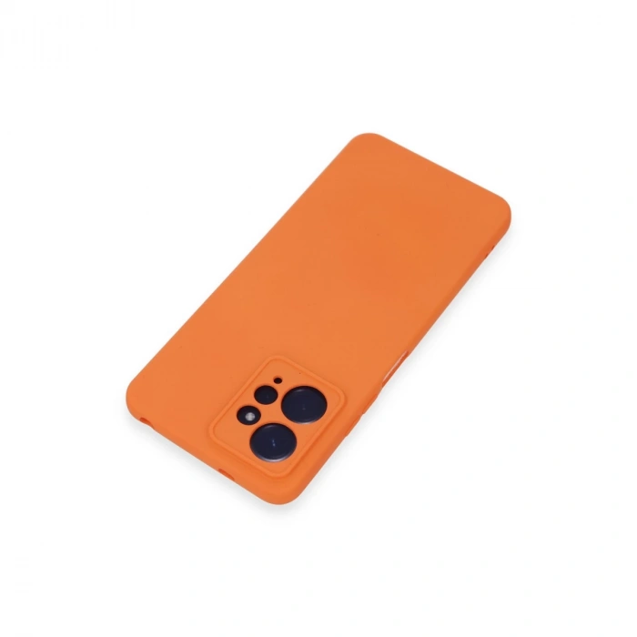 Xiaomi Redmi Note 12 4g Kılıf Nano İçi Kadife Silikon - Turuncu