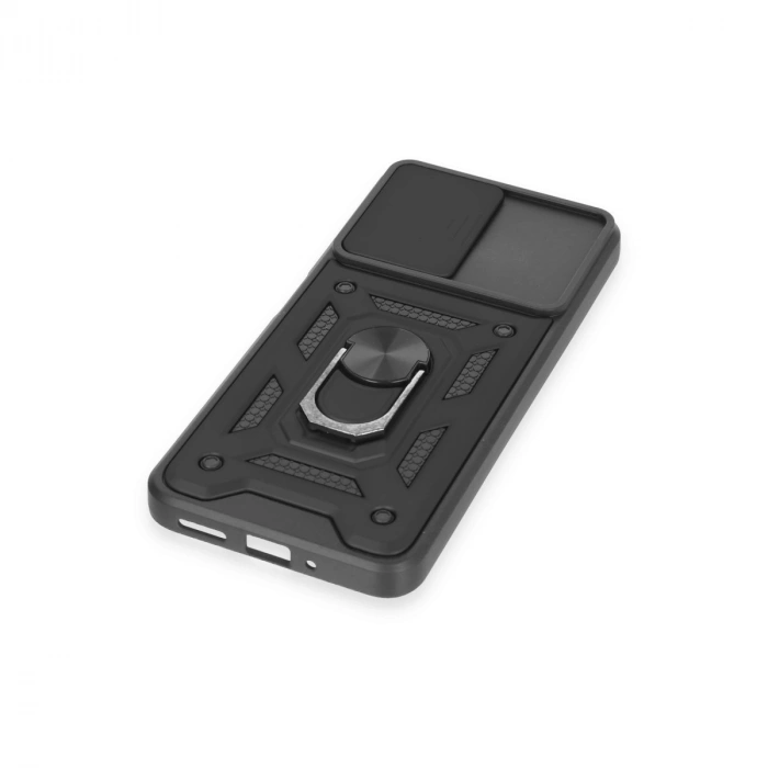 Xiaomi Redmi Note 12 4g Kılıf Pars Lens Yüzüklü Silikon - Siyah